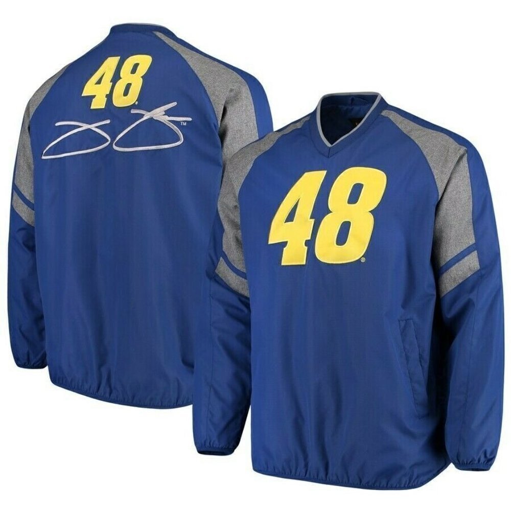 NEW Nascar Mens Jimmie Johnson G-III Carl Banks V Neck Pullover Shirt‎ Medium